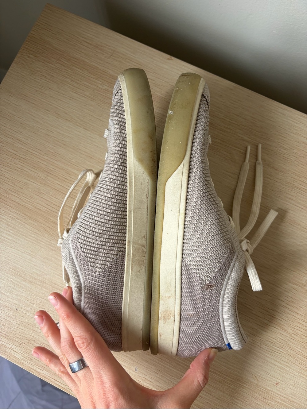 Rothy’s Mesh Washable Sneaker in Gray 9 - Picture 7 of 9